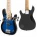 BCP Electric Guitar Kids 30" Blue Guitar W/ Amp, Case, Strap (Blue)   
